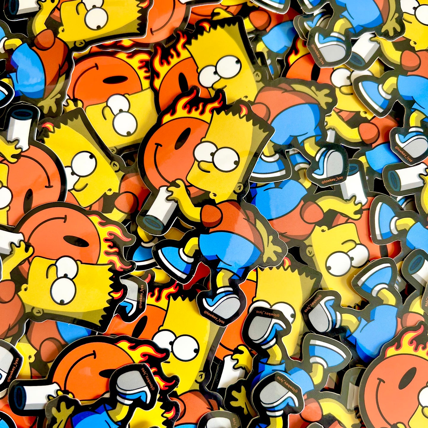 BART X LOWKEY STICKERS