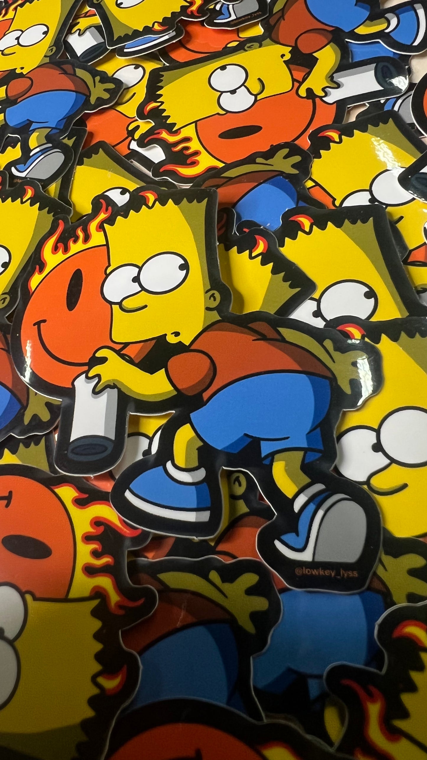 BART X LOWKEY STICKERS