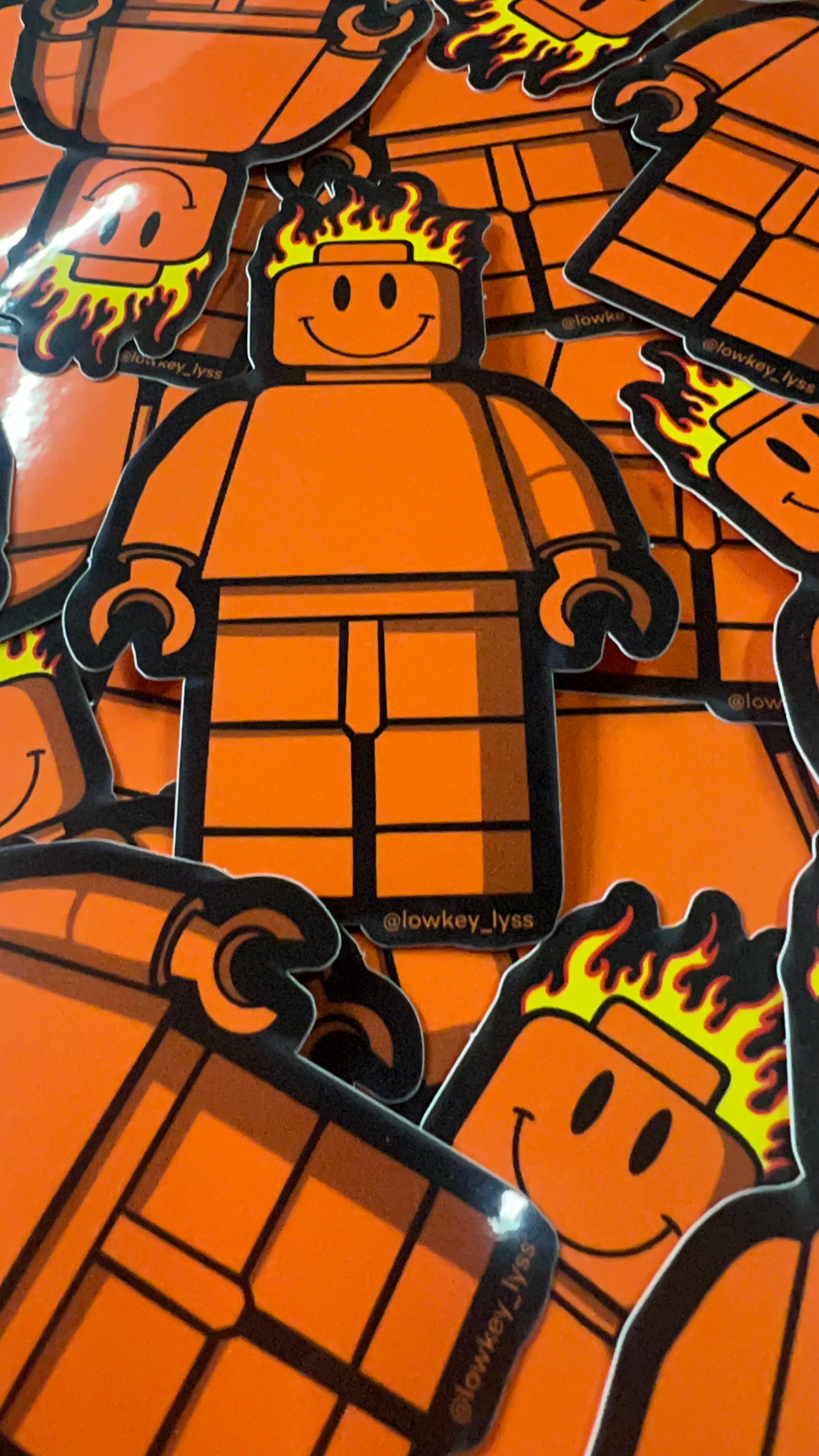 LOWKEY BRICK MAN STICKER