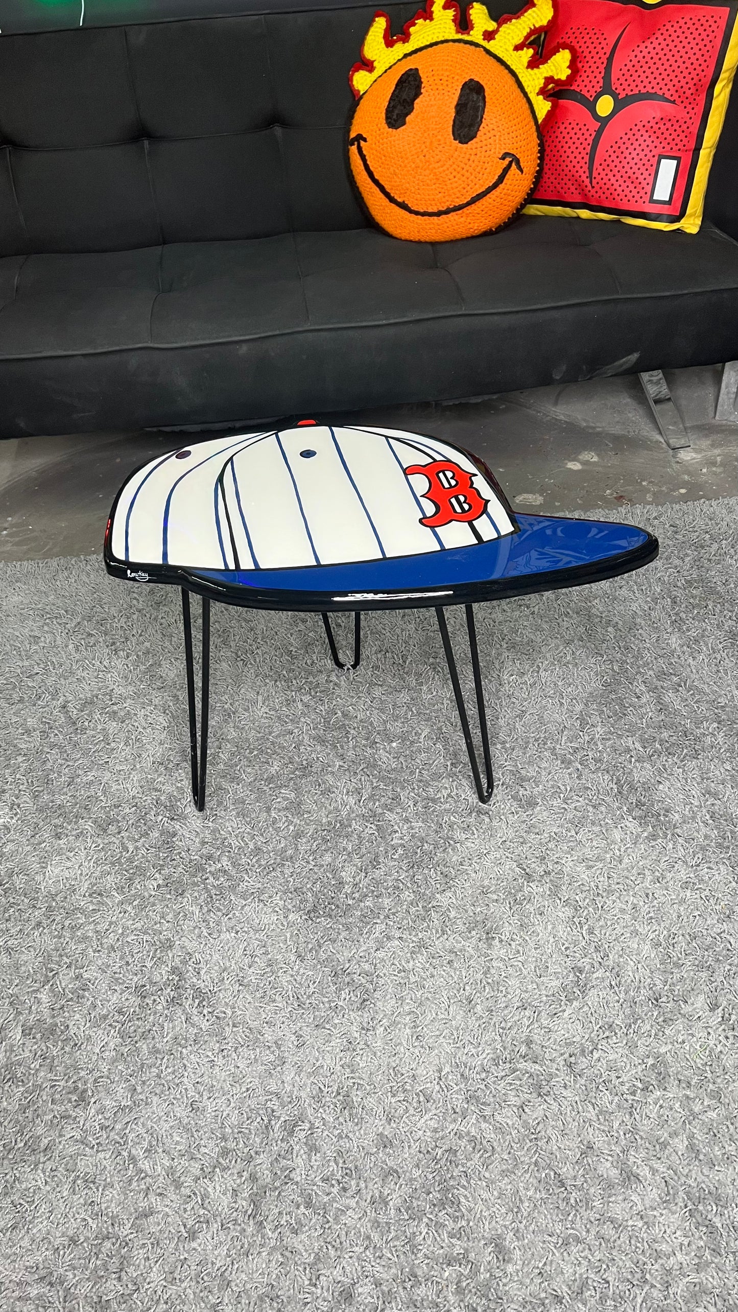 BOSTON RED SOX SIDE TABLE