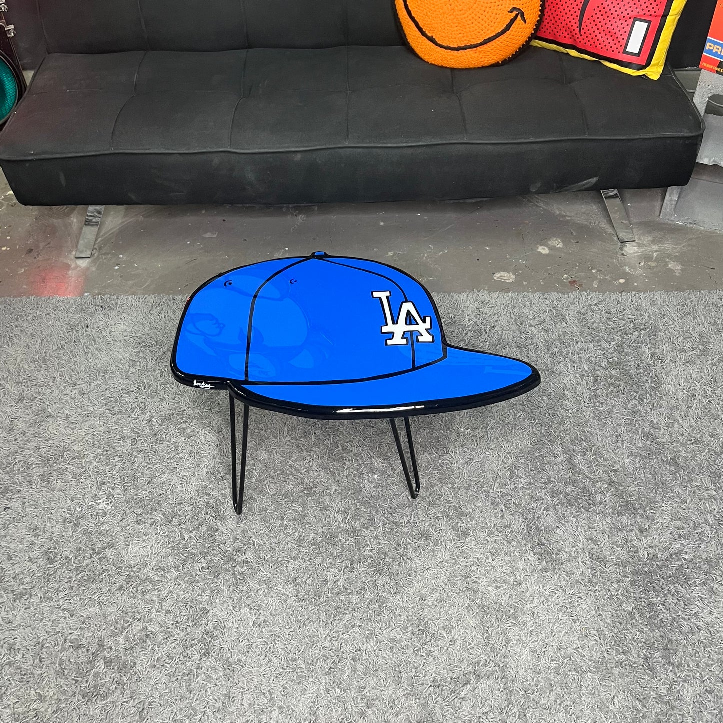 LA DODGERS SIDE TABLE